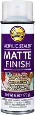 Aleene's Spray Finish 6oz Acrylic Sealer, 6 Ounce (Pack of 1), Clear - Matte 