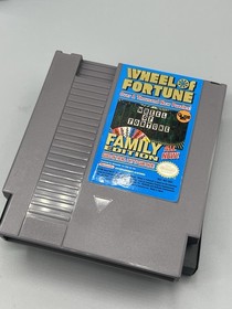 Wheel of Fortune Family Edition (Nintendo NES) Cleaned and Tested Complete Box
