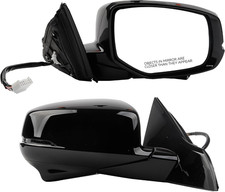 Right Passenger Mirror Power Heated Camera Signal 2013-2015 Honda Accord Black