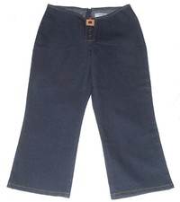 VTG Jordache No Waistband Lo-Rise Stretch Zipper Back Denim Capri Pants Wms 9/10