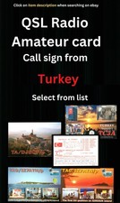 QSL Amateur Radio card ? Turkey ? Select sign call from list ? F