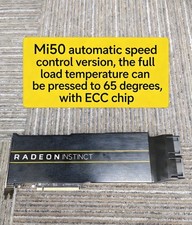 AMD Radeon Instinct MI50 Accelerator Vega 20 16GB HBM2 PCIe 4.0 x16 for AI