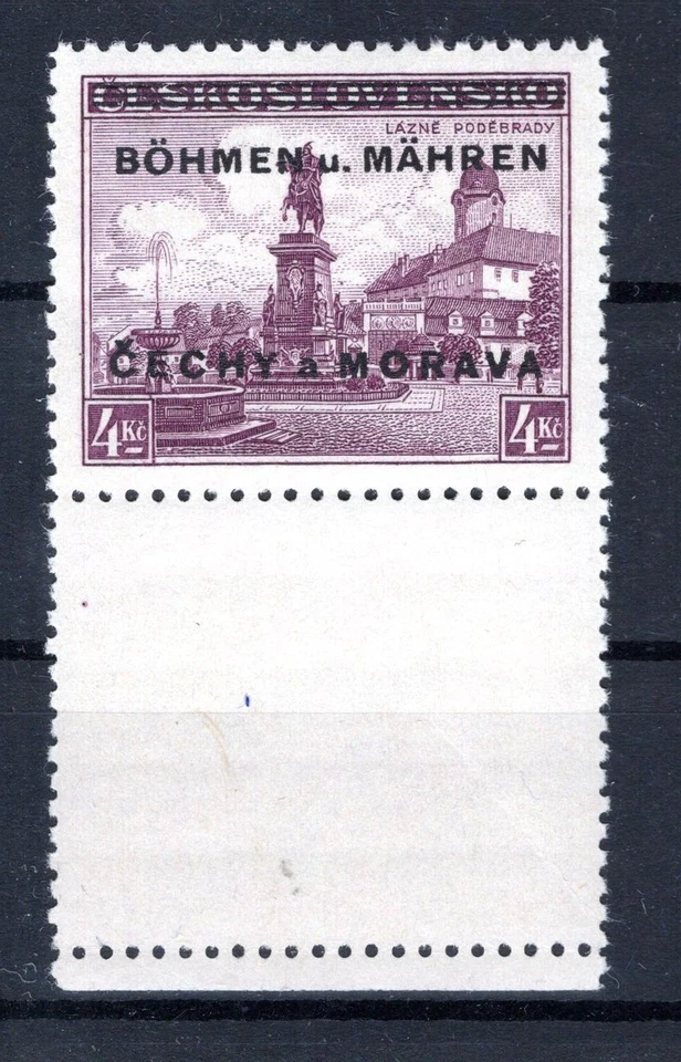 Bohême 18LS Avec Espace Vide En Bas ** MNH POSTFRISCH 50EUR (DA7129 - Photo 1/1