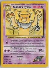 Sabrina's Hypno 56/132 Uncommon Gym Challenge Pokemon Unlimited MP on eBay