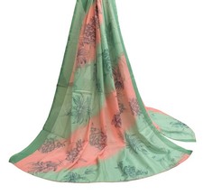 Sushila Vintage Multi-Color Indian Dupatta Blend Cotton Printed Long Stole Hijab
