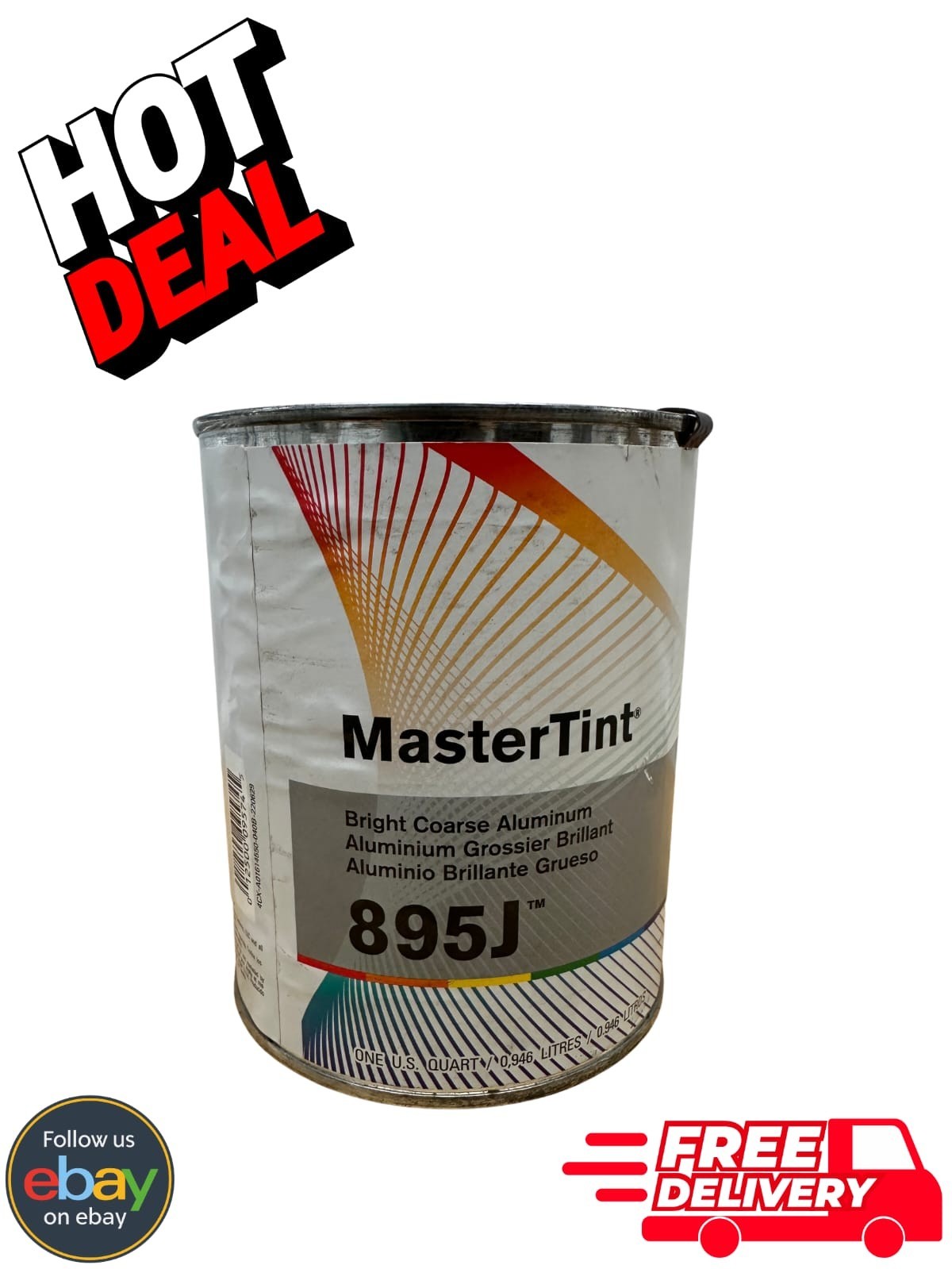 Axalta Cromax MasterTint 895J Bright Coarse Aluminum Toner 1 Quart