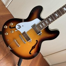 Epiphone Casino Left-Handed Electric Guitar Sunburst Used From Japan w/Soft Case