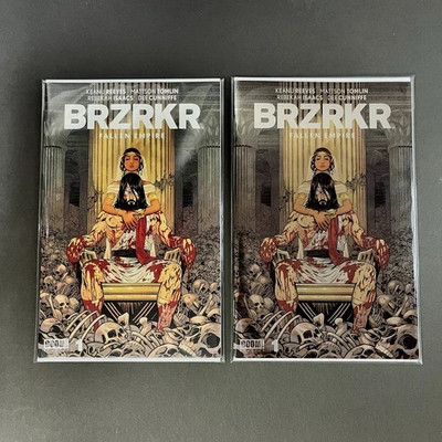 BRZRKR Fallen Empire #1 Foil Variant + Regular Cover BOOM Comics 2023 Keanu NM