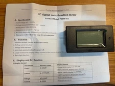 DC 6.5~100V 20-50-100A LCD Digital Combo Panel Display Volt Amp Power Watt Meter