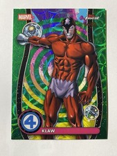 2026 Topps Finest Fantastic Four 65th Anniversary Negative Zone Klaw Green /99
