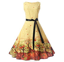 Women Vintage 50s 60s Pinup Swing Evening Party Housewife Rockabilly Retro Dress