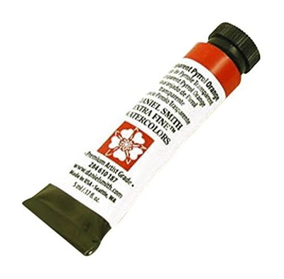 Daniel Smith Extra Fine Watercolor Paint, 5ml Tube, Transparent Pyrrol Orange,