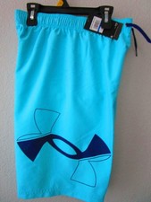 New Under Armour Boys Swim Trunk shorts, size YXL