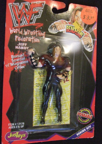 Jeff Hardy WWF JusToys Bend-Ems Bendems Series 14 ...