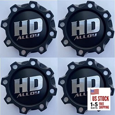 4PCS Matte Black HD Alloy Wheel Center Cap 311139 Hub Cap 
