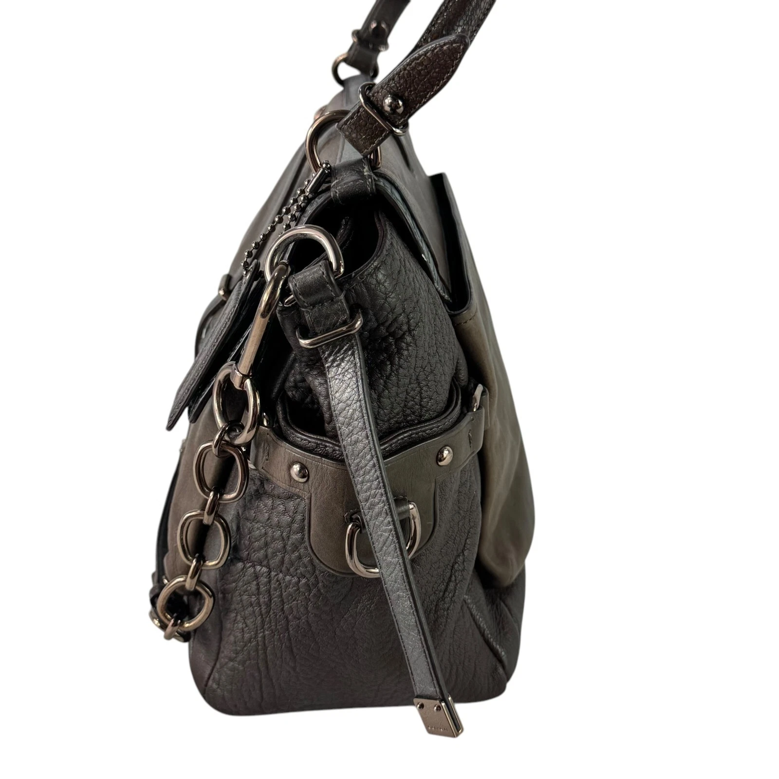 Borsa a tracolla Coach Pinnacle Eva Lake in pelle marrone edizione limitata