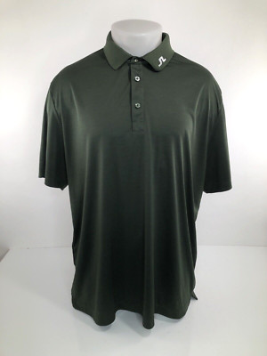 J. LINDEBERG Embroidered BIG LOGO on BACK / Collar XXL Golf Polo