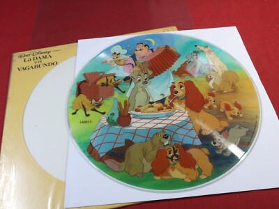 Walt Disney  LA DAMA Y EL VAGABUNDO (SUSI UND STROLCH)  LP Picture Disneylandia