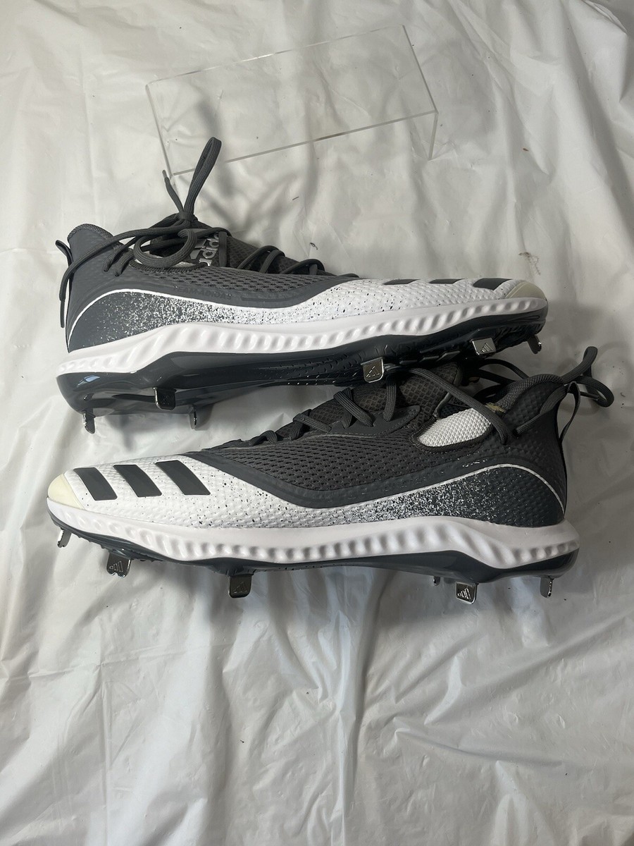 Adidas Icon V Bounce Baseball Cleats Mens Size 14 Grey White  display picture 1