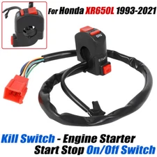 Kill Switch Engine Start Stop On/Off Switch For Honda XR650L 1993-2021 Handlebar