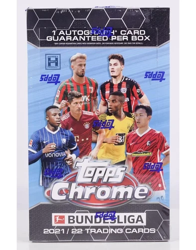 2021-22 TOPPS CHROME BUNDESLIGA SOCCER HOBBY BOX FACTORY SEALED NEW