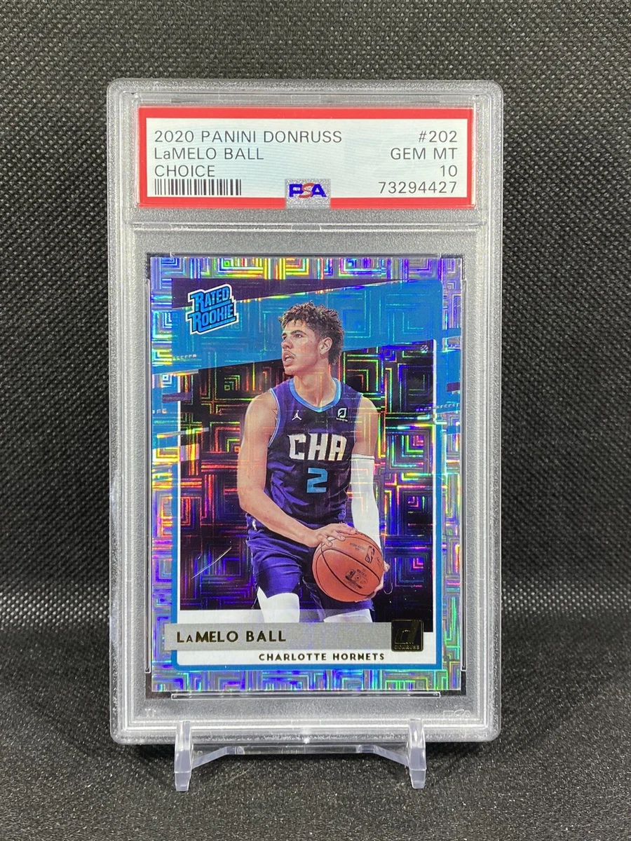 LAMELO BALL 2020 Panini Donruss Rated Rookie CHOICE #202 PSA 10 