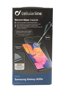 Cellularline Second Glass Capsule Samsung Galaxy A20e Display Schutzglas 000