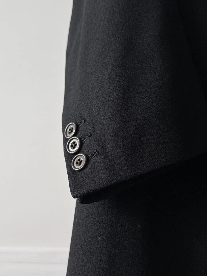 Casaco de lã matinal vintage anos 30 sob medida 1935 datado antigo britânico - Imagem 4 de 4