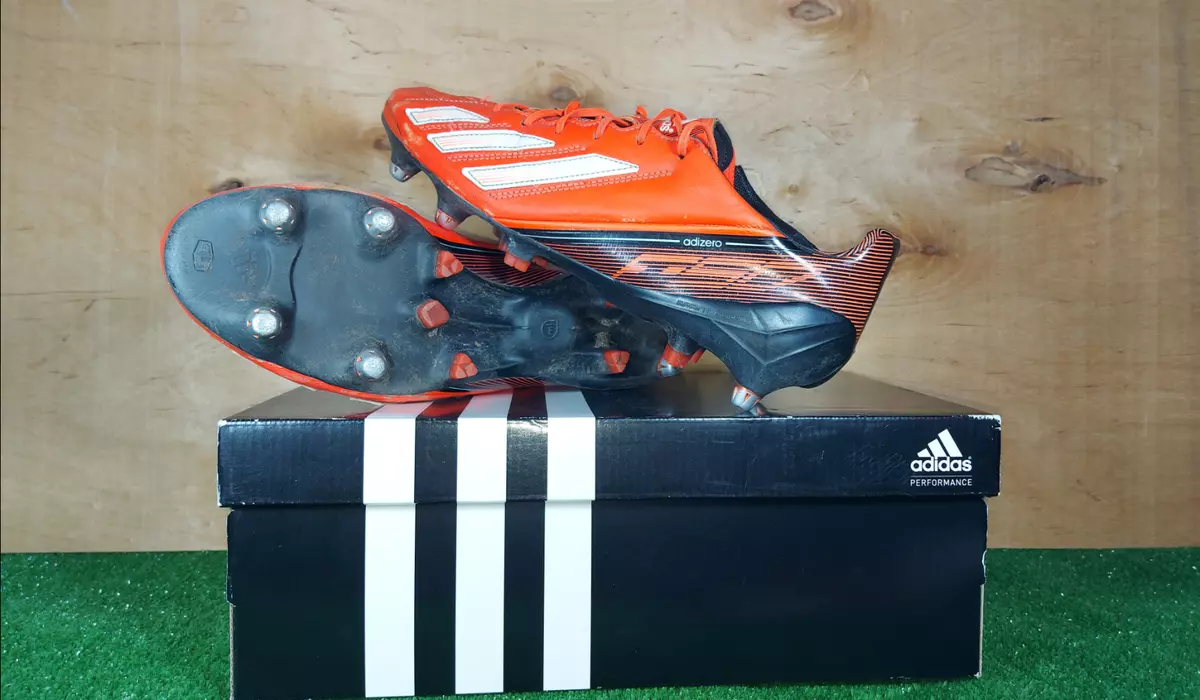 Adidas adizero F50 FG Leather Orange Rare boots mens Football/Soccers