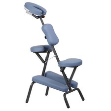Tattoo Table Adjustable Folding Salon Facial Massage Chair Spa Pad Compact Blue