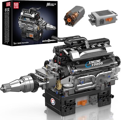 Mould King 10205 - RR LUXURY CAR VI2 ENGINE 733TEILE MOTOR BAUSET NEU OVP