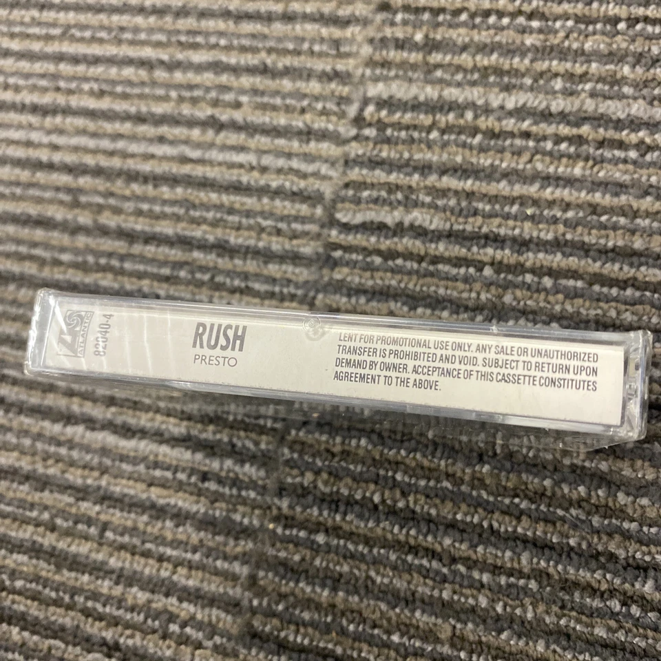 SEALED Rush-Presto-Cassette Tape 1989 Atlantic 82040-4 Neil Peart Geddy Lee Hype - Image 2 of 4