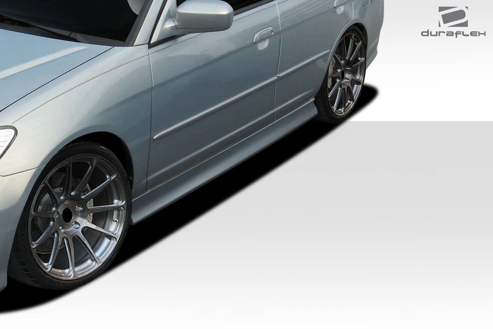 For 2001-2005 Civic 2DR 4DR Duraflex Sleek Side Skirts - 4 Piece Foto 3 de 4