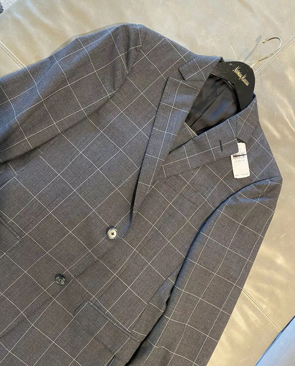 NWT Z-Zegna Drop 8 281CGN 100% Wool Check Gray Suit 46R 36R NWT Z-Zegna Drop 8 281CGN 100% Wool Check Gray Suit 46R 36R