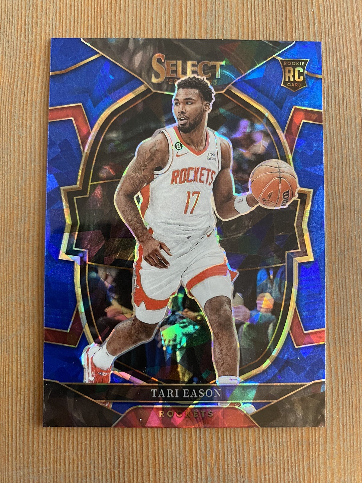 Tari Eason 2022-23 Panini Select Concourse #82 Retail Blue Cracked Ice Prizm Rc