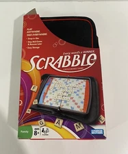 NEW Scabble Travel Game Folio Edition Crossword Game Zippered Case 2008