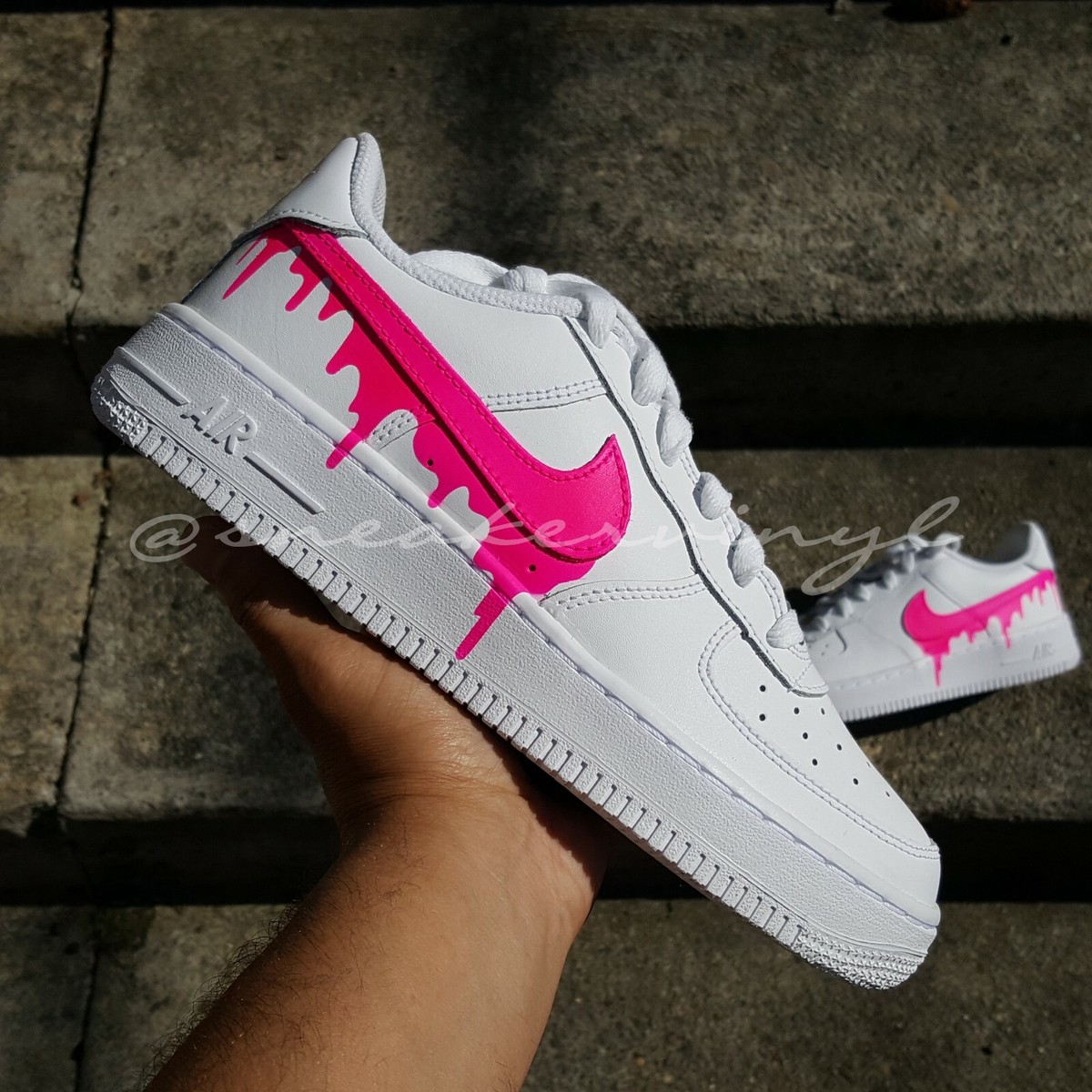 Air Force Low Top PINK Drip Custom NWT