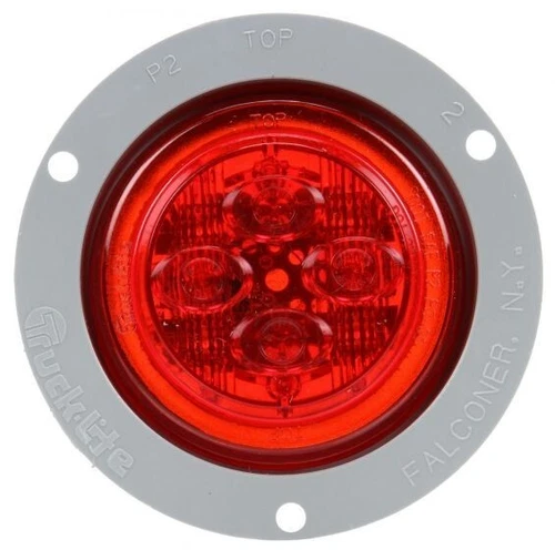 Truck-Lite 10389R 10 Series, Low Profile, LED, Red Round, 8 Diode, M/C, Flange - Picture 1 of 4