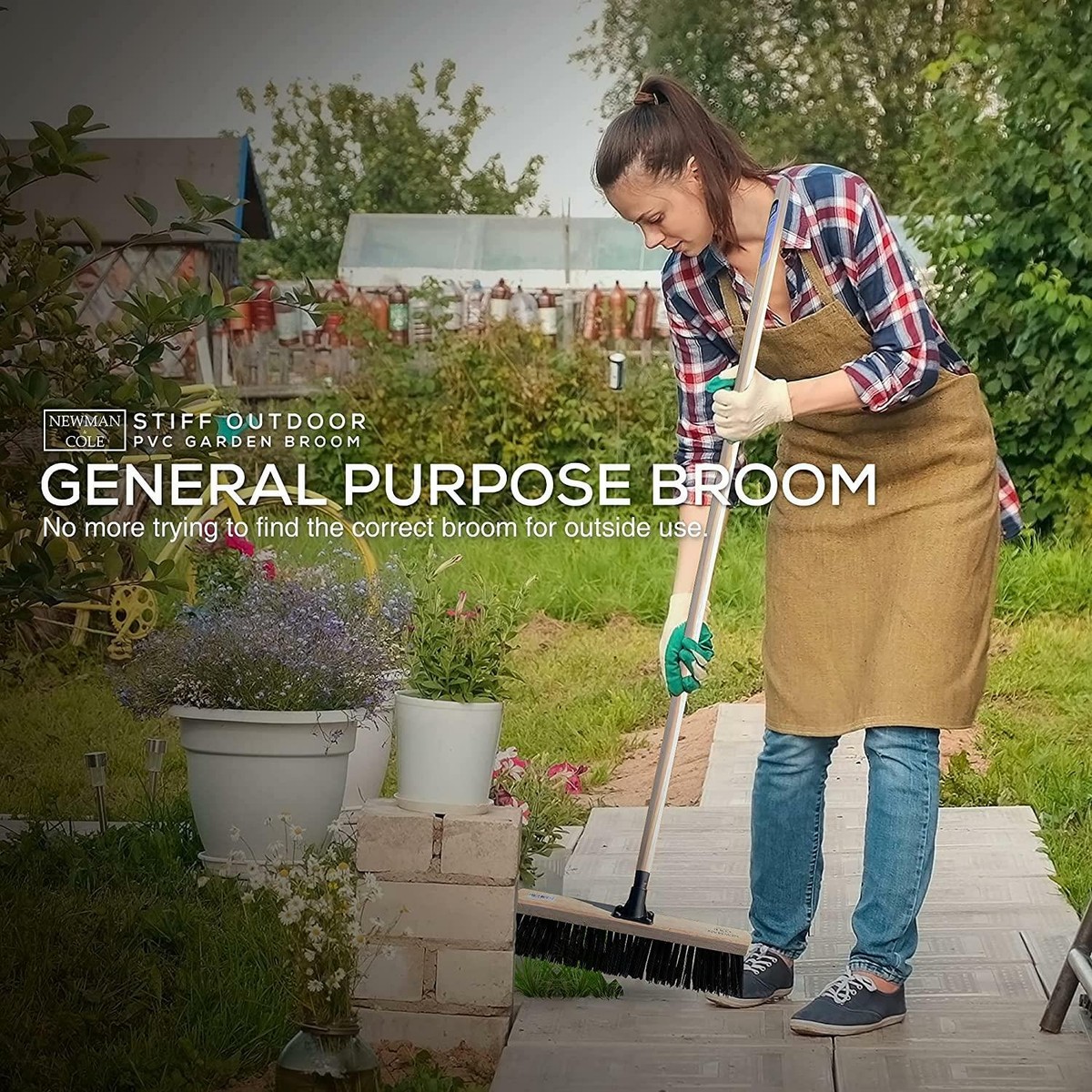 Scopa Saggina Da Esterno Resistente Con Manico In Legno - Gevenit Online - Foto 11