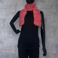 Fluffy Knit Shawl, Scarf, Wrap - A Fashion Accessory - Pink  Purple Hues