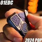 01EDC Studio 2024 POP Push Slider Decompression Tool Coin Fingertip Gyro Toy EDC
