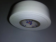 WHITE VINYL HOCKEY SHIN PAD TAPE 1"x27yds.  BUY 4 ROLLS   * OUT OF STOCK *