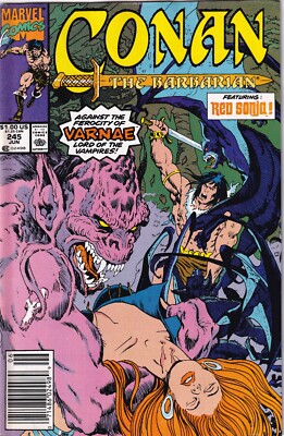 US-CONAN THE BARBARIAN ab 199 - 245 - RED SONJA - MARVEL COMICS 1987 - 1989