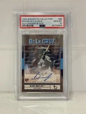 2022 Topps Brooklyn Collection Bryan De La Cruz Auto Black /75 PSA 10 Pop 1!