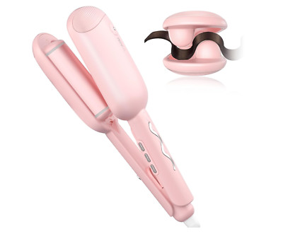 Wave Curling Iron, Beach Waves Curling Wand, Ionic Hair Waver - Pink