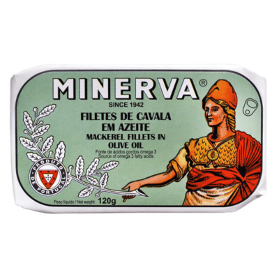 Minerva Gourmet - Canned Mackerel Fillets in Olive oil - 5 tins x 120 gr