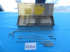 Kit de electrodos quirúrgicos Radionics Dyonics Neuro Gildenburg con estuche