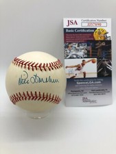 PHIL DONAHUE TALK SHOW HOST SIGNED  RAWLINGS N.L. BASEBALL  ~JSA COA ~ RARE!