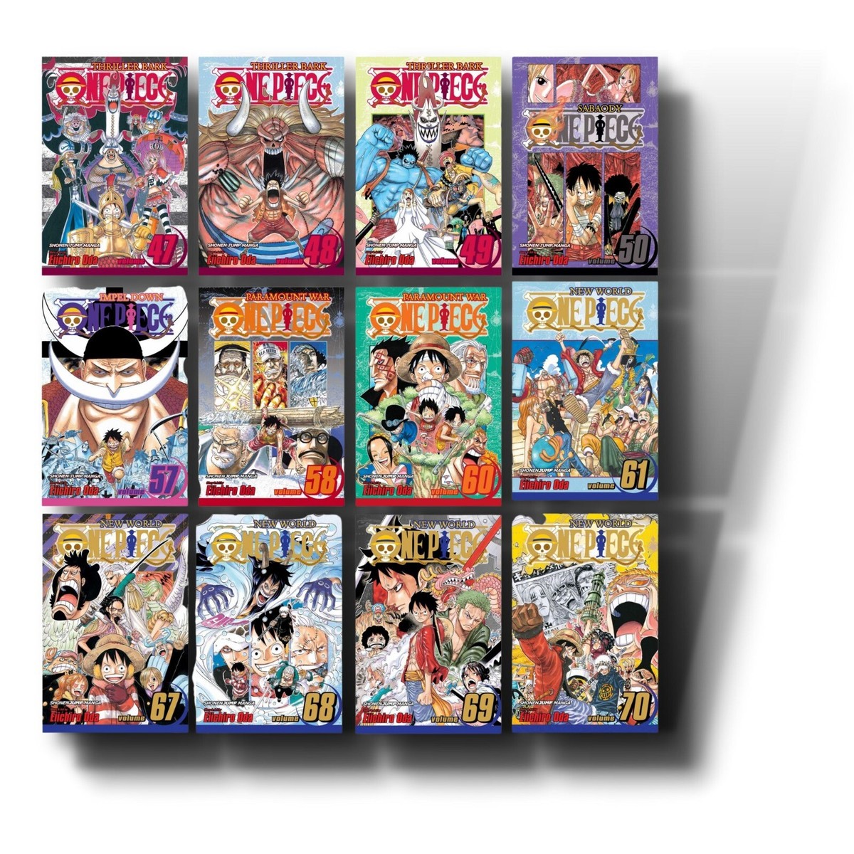 One Piece Manga Set 3 47-70, Thriller Bark to New World One Piece Manga Set 3 47-70, Thriller Bark to New World