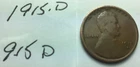 1915 D ; Wheat Penny in Good condition